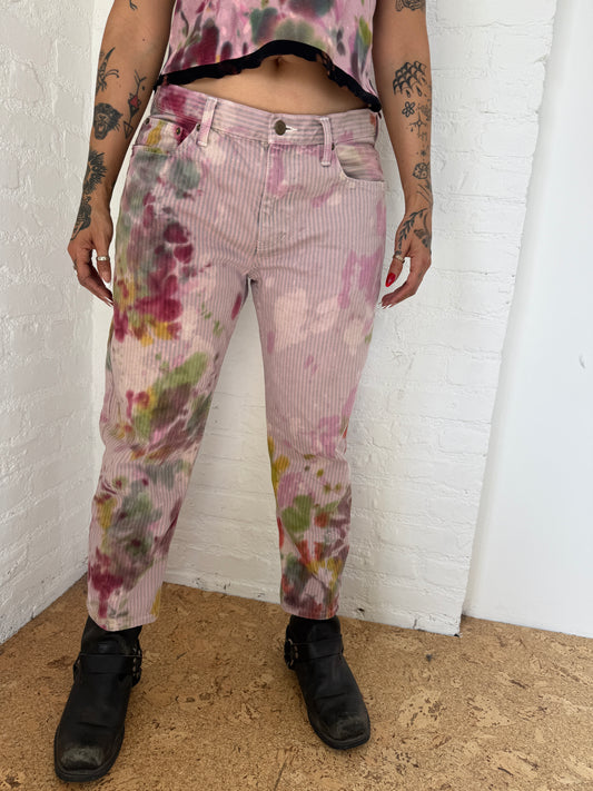 CROPPED PINSTRIPE PANT