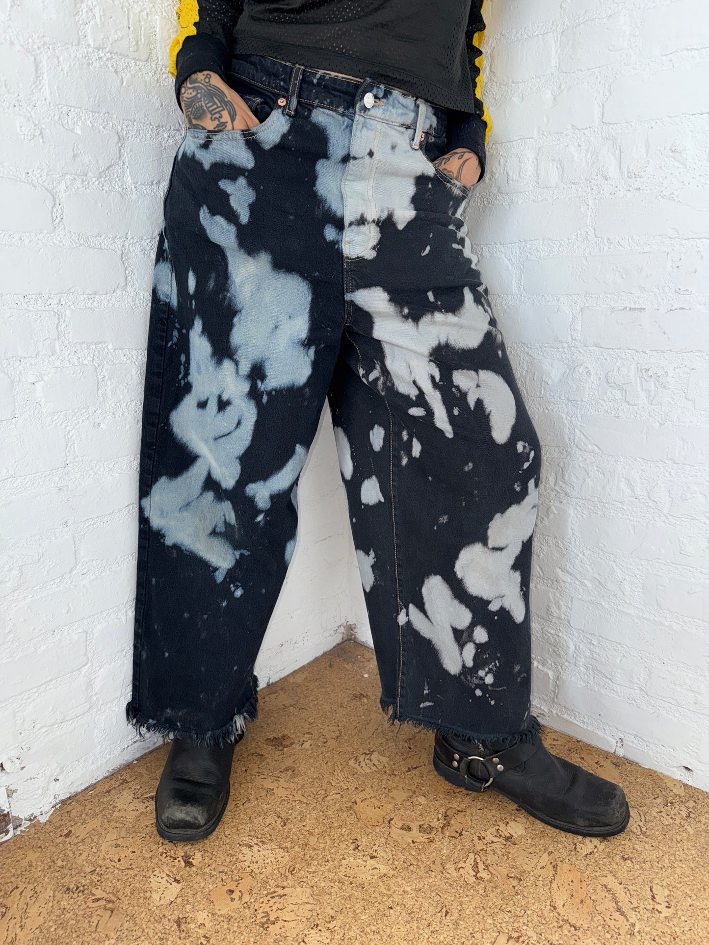 DENIM WIDE LEG PANT