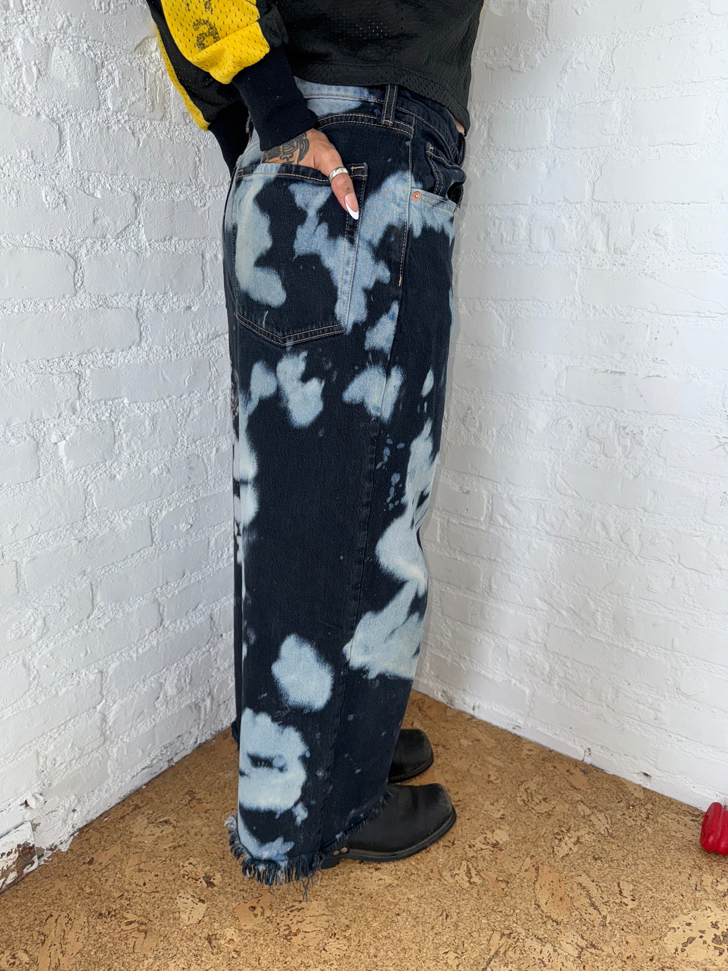 DENIM WIDE LEG PANT