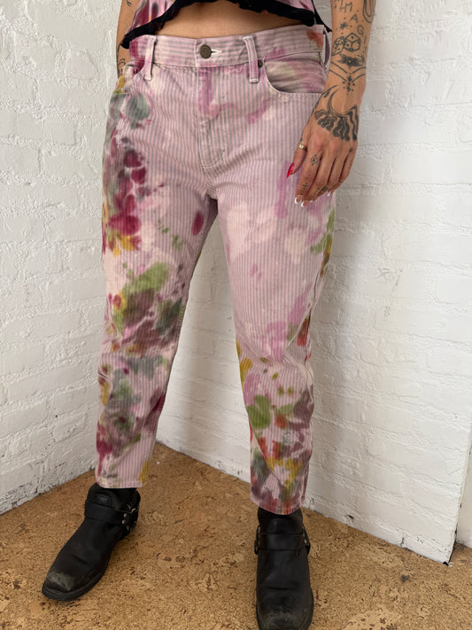 CROPPED PINSTRIPE PANT