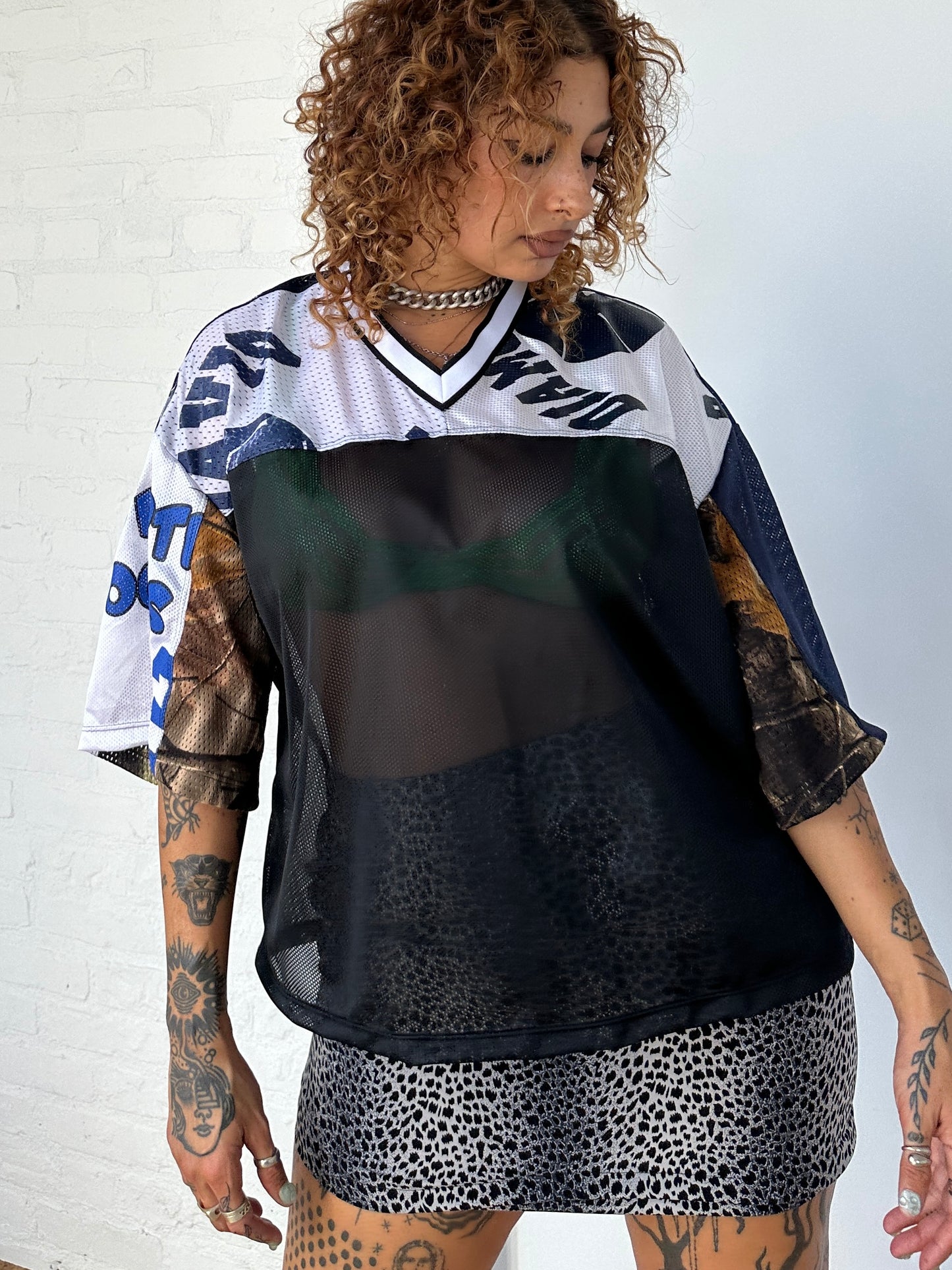 THE CROP MESH TOP